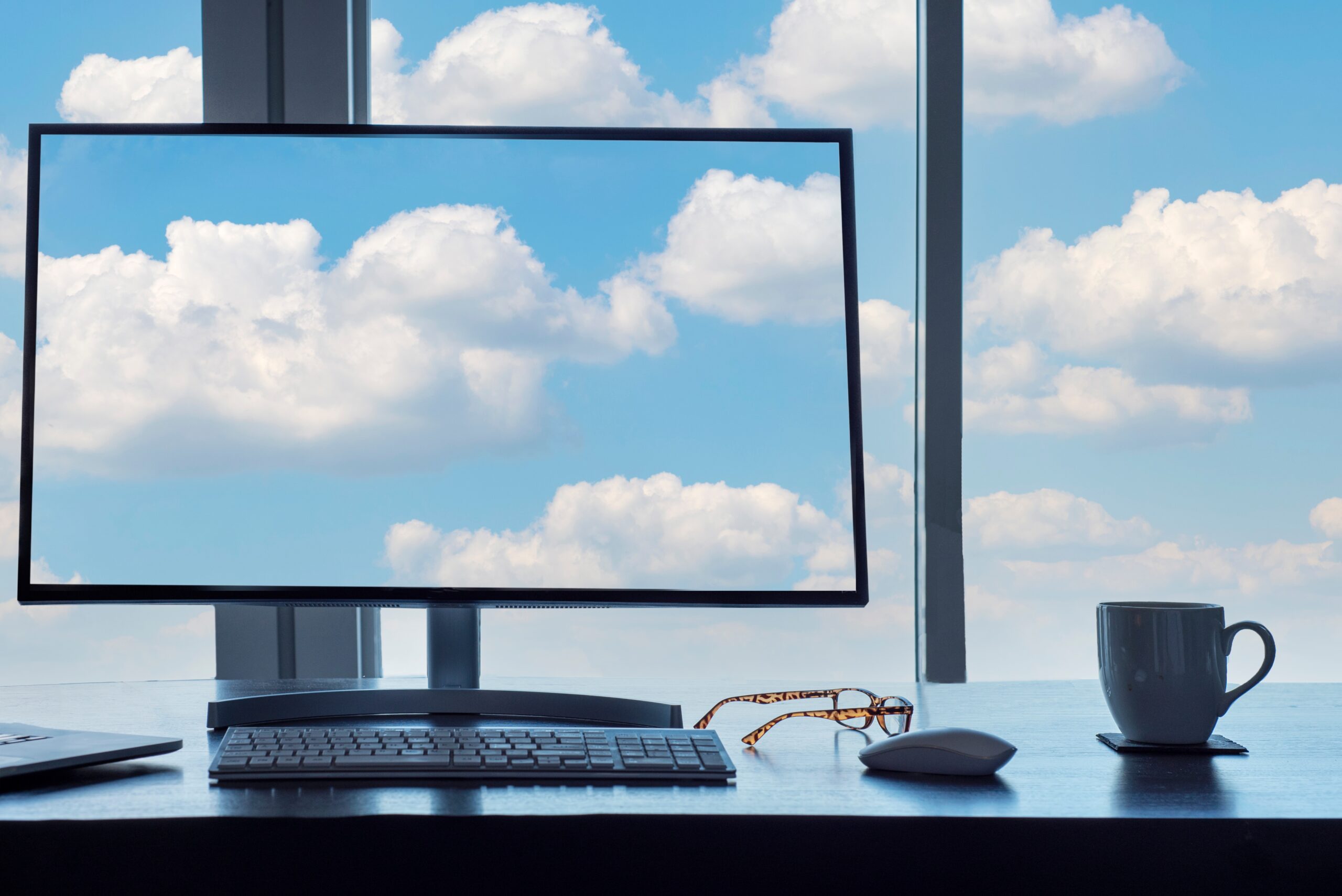 conceptual cloud computing desk with computer key 2025 01-09-00 19-04-utc