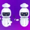 Two robots dressed as chegs meaning AI for Legacy